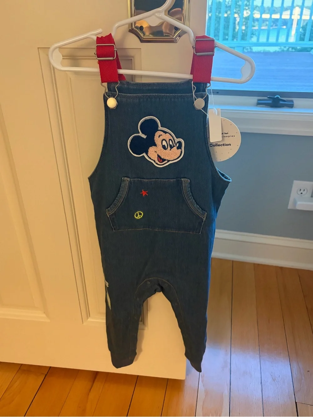 NWT Little Sleepies PLAY Toddler Disney Mickey’s Clubhouse Denim Overalls 18-24M